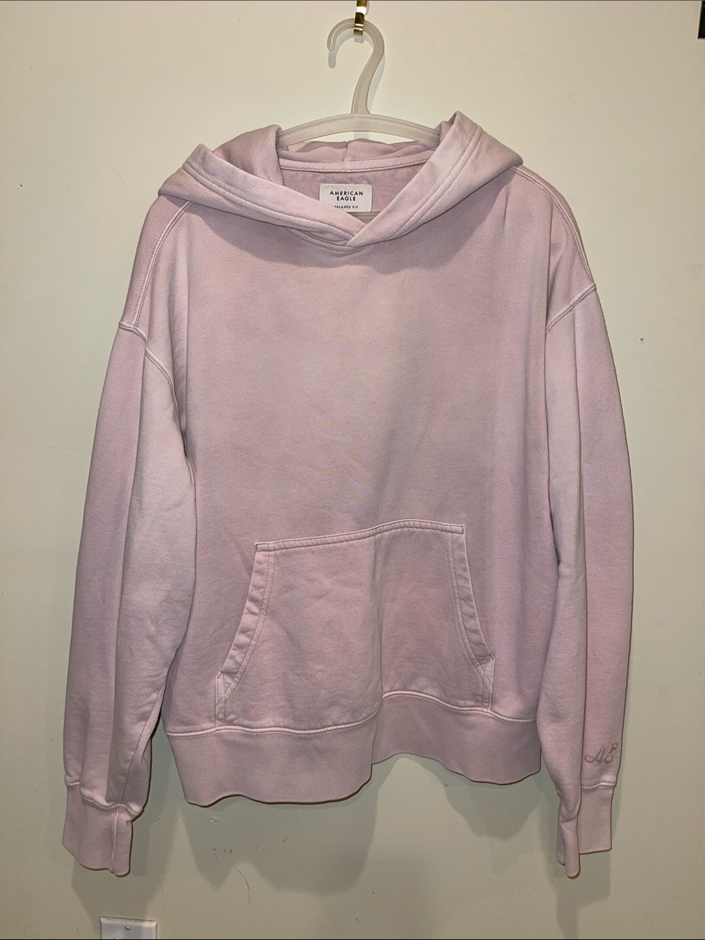 American Eagle Outfitters Light Lavender Pullover Hoodie